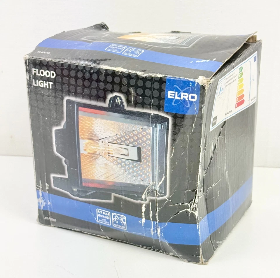 ELRO HL400XB 400W Outdoor Halogen Floodlight R7S – New Old Stock Tatty Box - Image 2 of 4