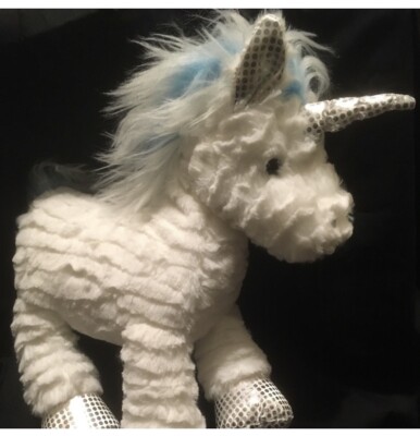Unicorn Stuffed Animal - White/Blue Sparkle New & Clean! NWT