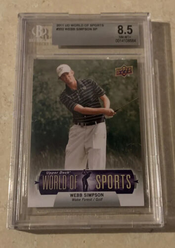 WEBB SIMPSON ROOKIE UPPER DECK 2011 BGS 8.5 - Picture 1 of 2