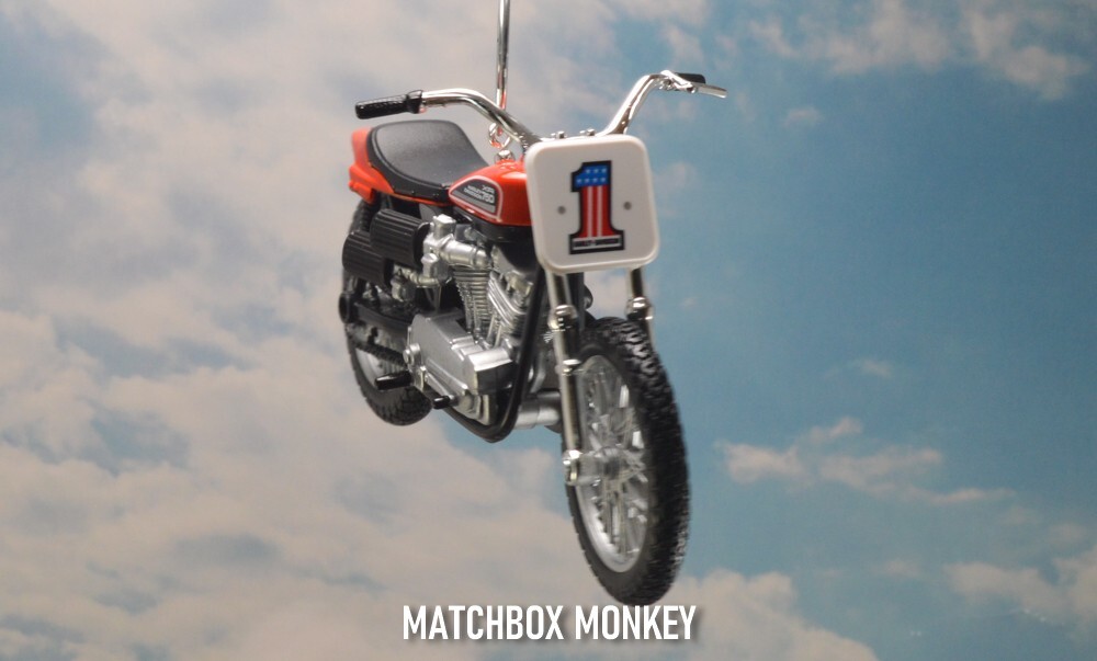 1972 Harley Davidson XR750 Evel Knievel Custom Christmas Ornament