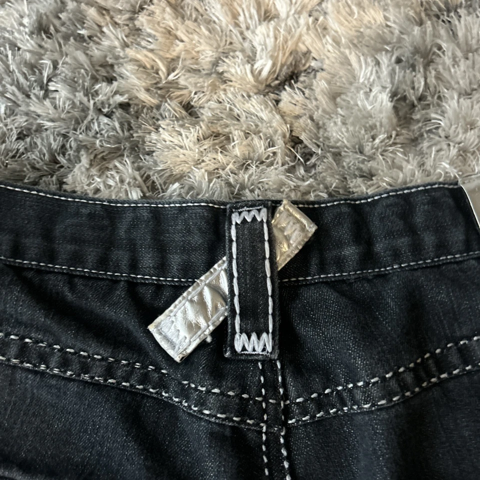 Jean Shorts Rare GAO Jeans Embroidered Full Art Size W36 L15 Y2K Jnco 90’ - Image 4 of 4