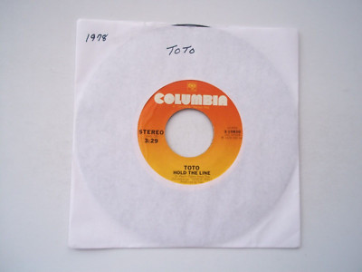 TOTO - Hold The Line / Takin' It Back - 45 RPM 7'' Record 1978 COLUMBIA