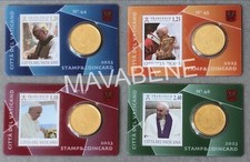 VATICANO 2023 4 STAMP COINCARD n 44 45 46 47 PAPA FRANCESCO 50 CENTESIMI EURO