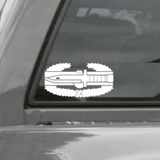 COMBAT ACTION BADGE Vinyl Window Decal