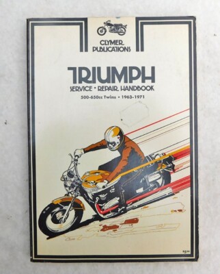 TRIUMPH 500 650 TWIN VINTAGE MOTORCYCLE MANUAL BOOK BONNEVILLE TR6