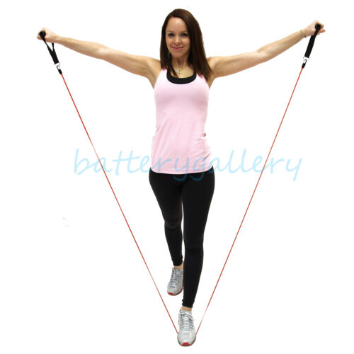 11 PCS Resistance Band Set Yoga Pilates Abs Exercise Fitness Tube Workout Bands - Picture 6 of 10