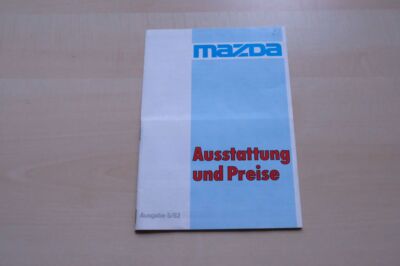 220602) Mazda 323 626 929 RX-7 - Preisliste & Extras - Prospekt 05/1982