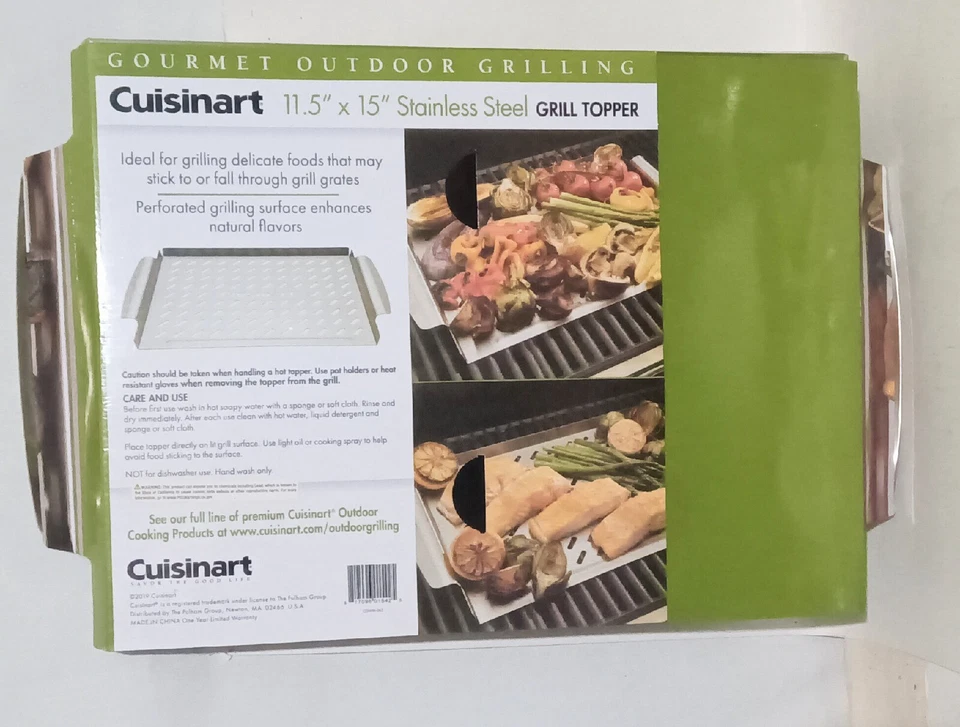 Cuisinart Gourmet Parrilla Exterior Acero Inoxidable Parrilla Topper Foto 2 de 2