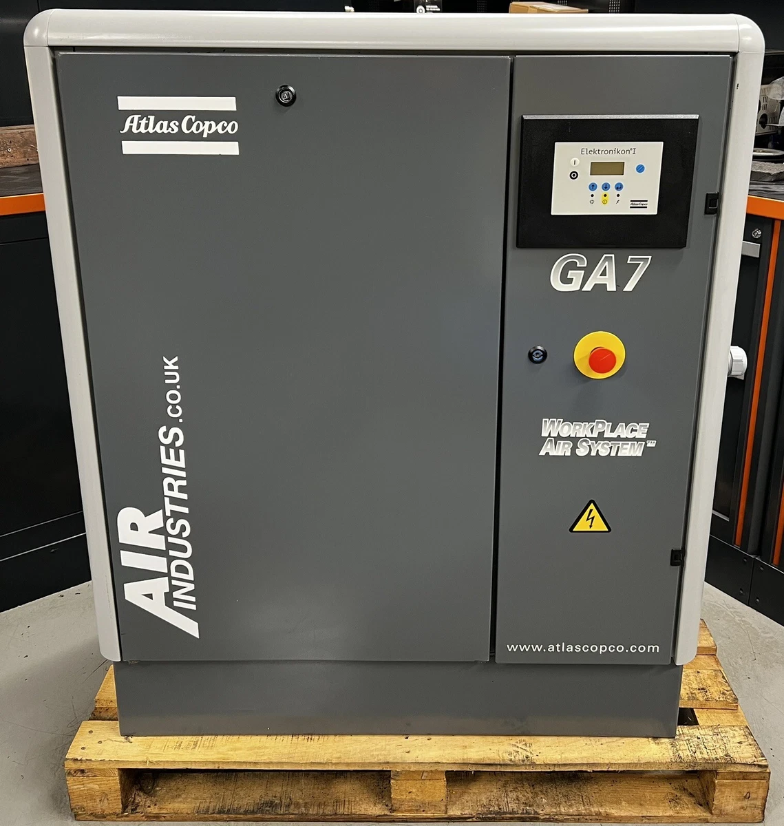 Atlas Copco GA7 Floor Mounted Rotary Screw Compressor 7.5Kw 36Cfm 10Bar