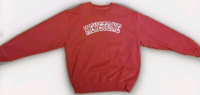 Sweat Homme Alpine Cotton – Keystone, Rouge, Taille XL, Brodé, Vintage