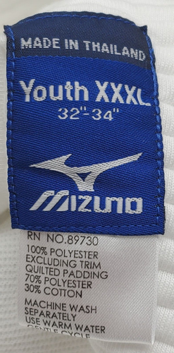 Mizuno Youth Full Length Select Piped Baseball Pant White W/ Navy Piping XXXL - Picture 5 of 7