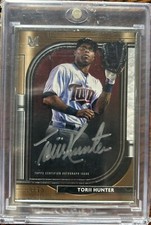 2021 Topps Museum Collection Torii Hunter Framed Auto /15 Twins Clean 💎🔥