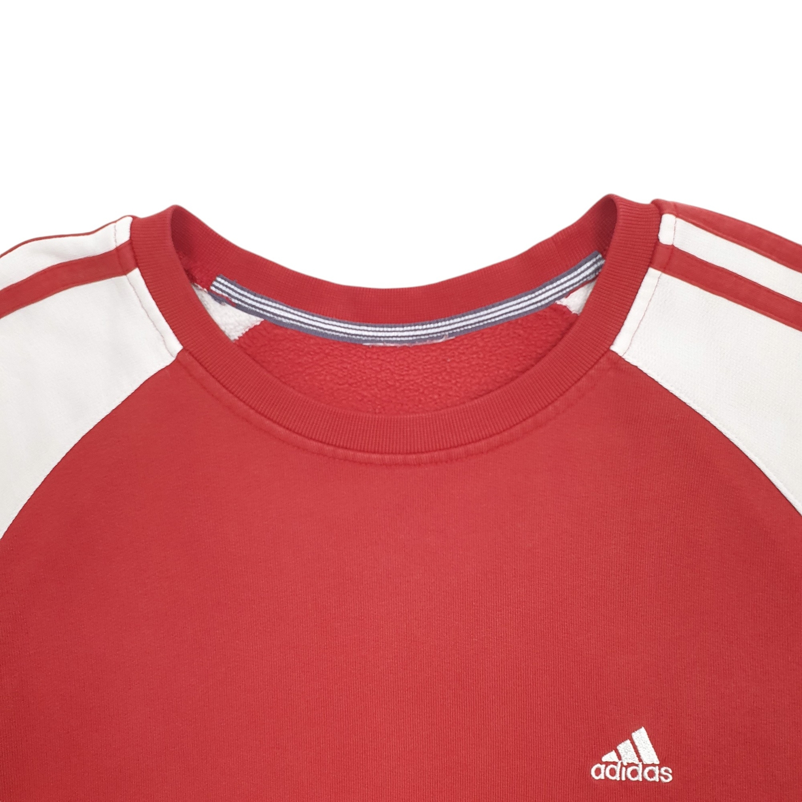 ADIDAS Crewneck Three Stripe Jumper Sweatshirt Mens S image 2