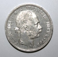 S3 - Austria 1 Florin 1881 Brilliant Uncirculated Silver Coin - Franz Josef I