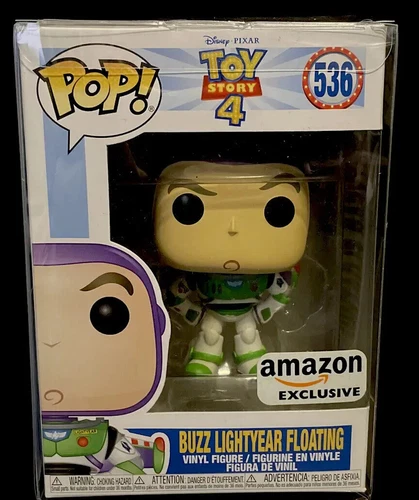 Funko Pop!  Disney Toy Story 4 BUZZ LIGHTYEAR AMAZON EX. #536 W/Pop Protector