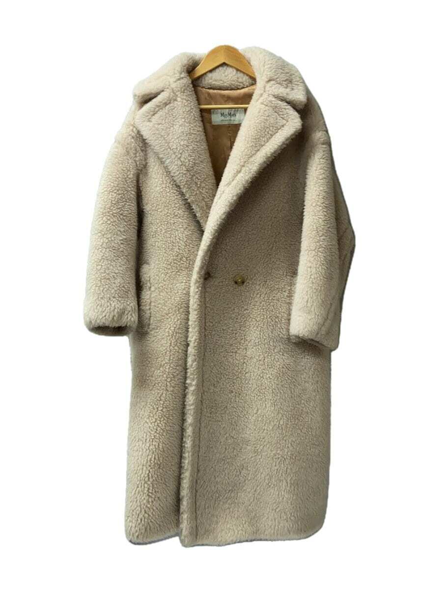 MAX MARA /Teddy Bear Icon Coat/Polyester/Beige/S | eBay