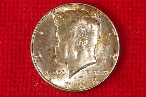 1968 (D) Kennedy Half Dollar, **(40% Silver)** BU, US Coin, *(Collector Coin)*.