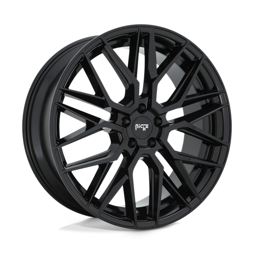 20x9 Niche M224 Gamma Gloss Black Wheels 5x112 (38mm) Set of 4 - Picture 1 of 5
