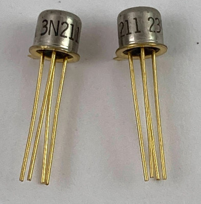 Motorola 3N211 Dual Gate Mosfet VHF Amplifier Gold Pin New Old Stock Pairs of 2