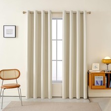 100 Blackout Curtains for Bedroom, 84 Inches Black Out Curtains for Living R...