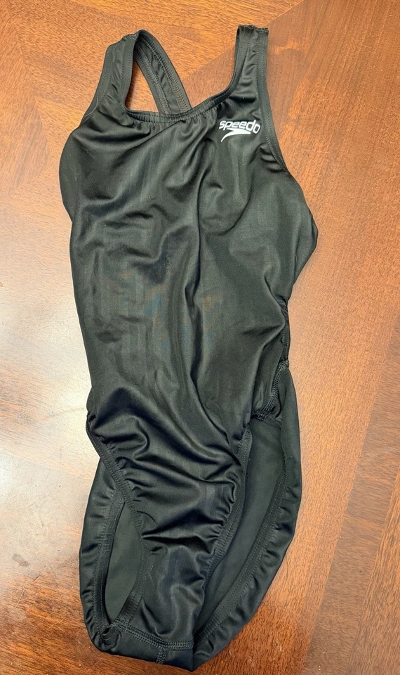 Speedo Women's Aquablade Recordbreaker Swimsuit worn 3 meets size 24 *READ* - Image 2 of 4