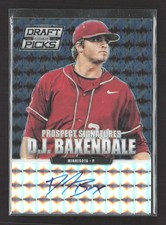 2013 Panini Prizm Perennial Draft Picks D.J. Baxendale #61 Black Finite 1/1 Auto