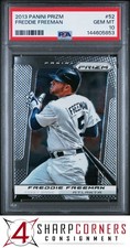 2013 PANINI PRIZM #52 FREDDIE FREEMAN BRAVES PSA 10