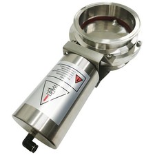 159MM Sanitary Butterfly Valve Tri Clamp Pneumatic Actuator Value Stainless Stee