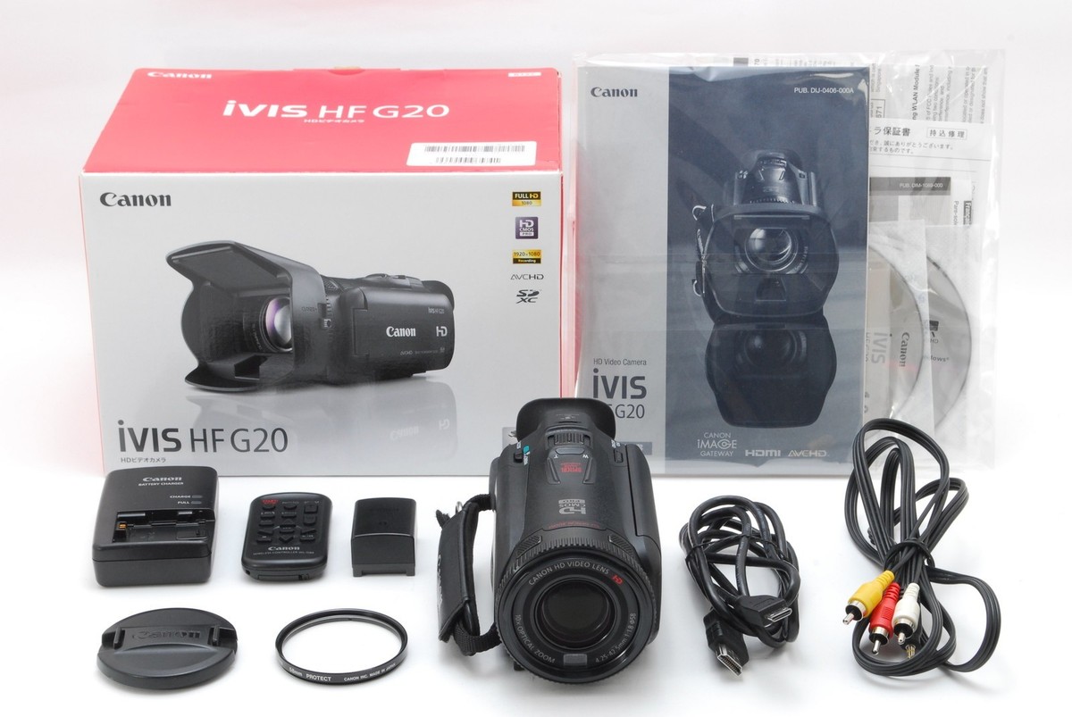 🎦[MINT] Canon iVIS HF G20 HD Digital Video Camera Camcorder 32GB