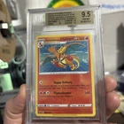 Pokemon Special Delivery Charizard SWSH075 Black Star Promo Holo BGS 9.5 swirl ￼