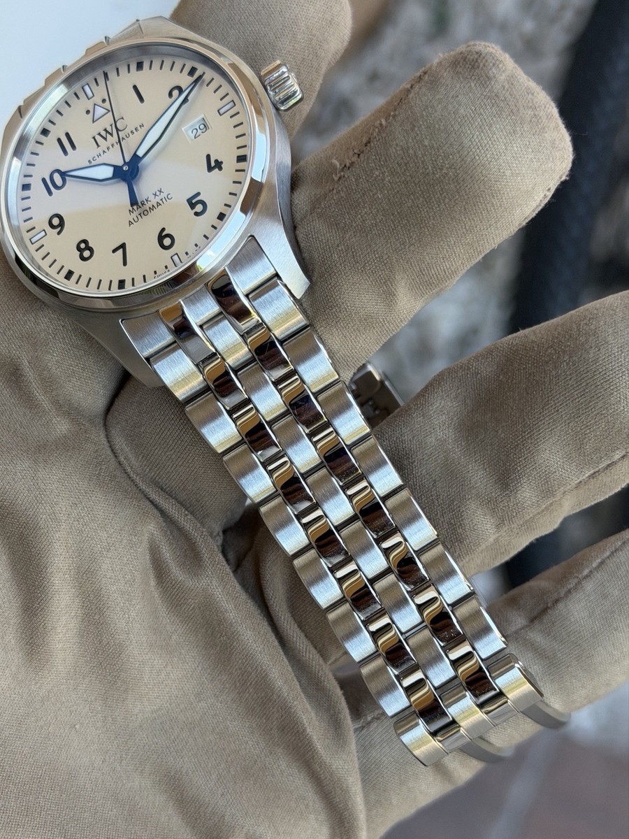 IWC Pilots Mark XX Stainless Steel Automatic 40 mm WHITE Watch