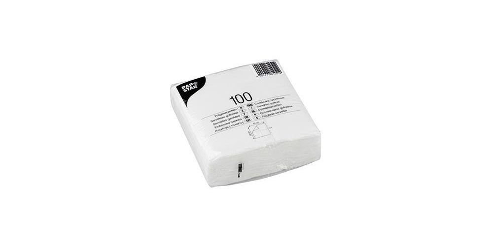 PAPSTAR Serviette 33 x 33 cm (B x L) weiß 100 St./Pack.