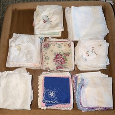 Beautiful Vintage Handkerchief Lot of over 75 Hankies