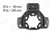AIC Spritzblech Bremsscheibe 55500 Stahlblech FüR Opel Astra CC T98 Caravan F70