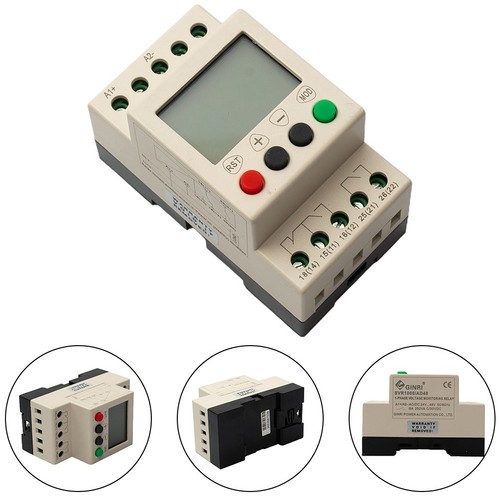 50/60Hz Unterspannungsrelais AC/DC 24V-48V AD48 AD220 LCD SVR1000 Überspannung - Bild 5 von 37