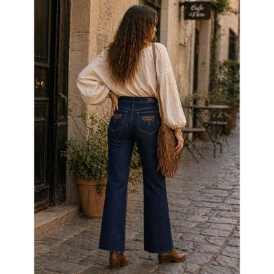 Vintage Brittania High Waisted Straight Leg Jeans Dark Wash Indigo Blue 70s 80s