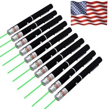 10 Packs AAA Green Laser Pointer Pen 532nm Visible Beam Light Cat Dog Pet Toy