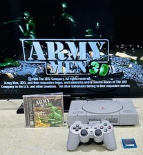 Sony PlayStation 1 PS1 Console Bundle SCPH-5501 W/Game, Remote, M. Card  Cables