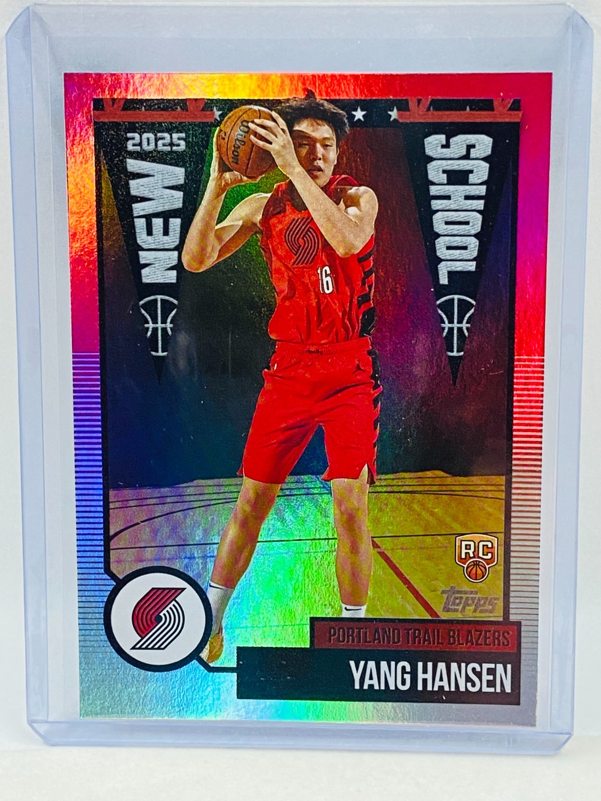 2025-26 Topps Yang Hansen RC New School Rainbow Foilboard NS-16