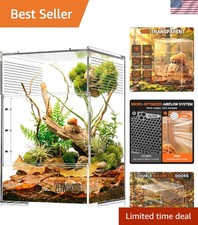 Jumping Spider Enclosure - Acrylic Terrarium Habitat for Spiders, Tarantulas,...