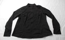 Avia Women's SoftSculpt Zip-Up Active Jacket MS7 Black Soot Size 2XL NWT