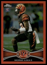George Iloka Rookie RC 2012 Topps Chrome #205 Orange Refractors Bengals