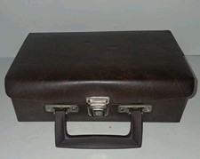 Vintage 12 Cassette Tape Brown Vinyl Carrying Case