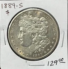 1889 S Morgan Silver Dollar $1 AU Details Scratches Obverse