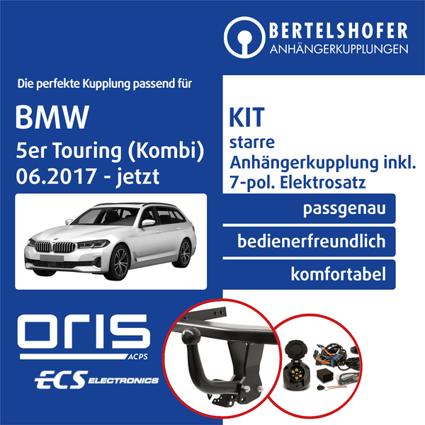 FüR Bmw 5Er Touring (Kombi) Typ G31 06.2017-Jetzt Ahk Starr +7Pol Sp. E-Satz Top-image