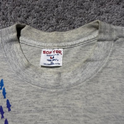 Vtg 90s Humpback Whale Harborside XL Single Stitch T-Shirt Nature