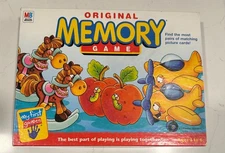 2001 Original Memory Game Board Game COMPLETE Milton Bradley Great Condition
