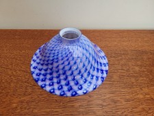 Blue and Pink Lattice Bubble Coolie Ceiling Light Shades 52mm hole 220mm Dia