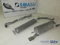 Imasaf Auspuffset Ab Kat für Fiat Grande Punto 1.4 Tjet Sport 2007-|Flex+Msd+Esd