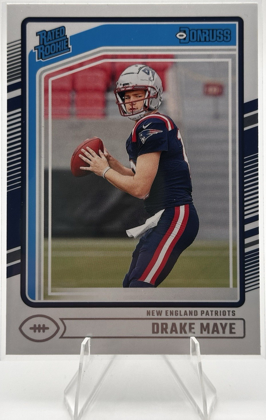 Drake Maye 2024 Panini Donruss Rated Rookie #379 Patriots NFL Football